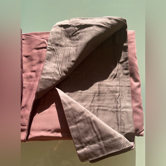 JS Affluence King Duvet Cover + 2 Shams Set 3 Piece Plum Gray 100% Cotton Sateen - Picture 8 of 10